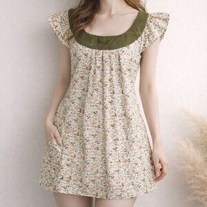 VINTAGE Hand Made Floral Country Core Tunic Top